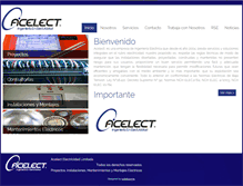 Tablet Screenshot of corporativo.acelect.cl